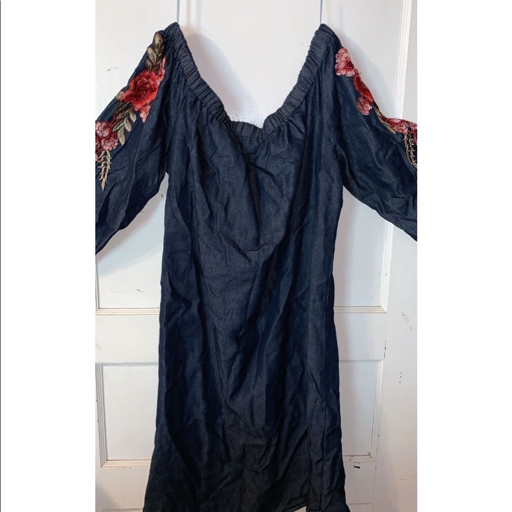 Knee length Denim Dress